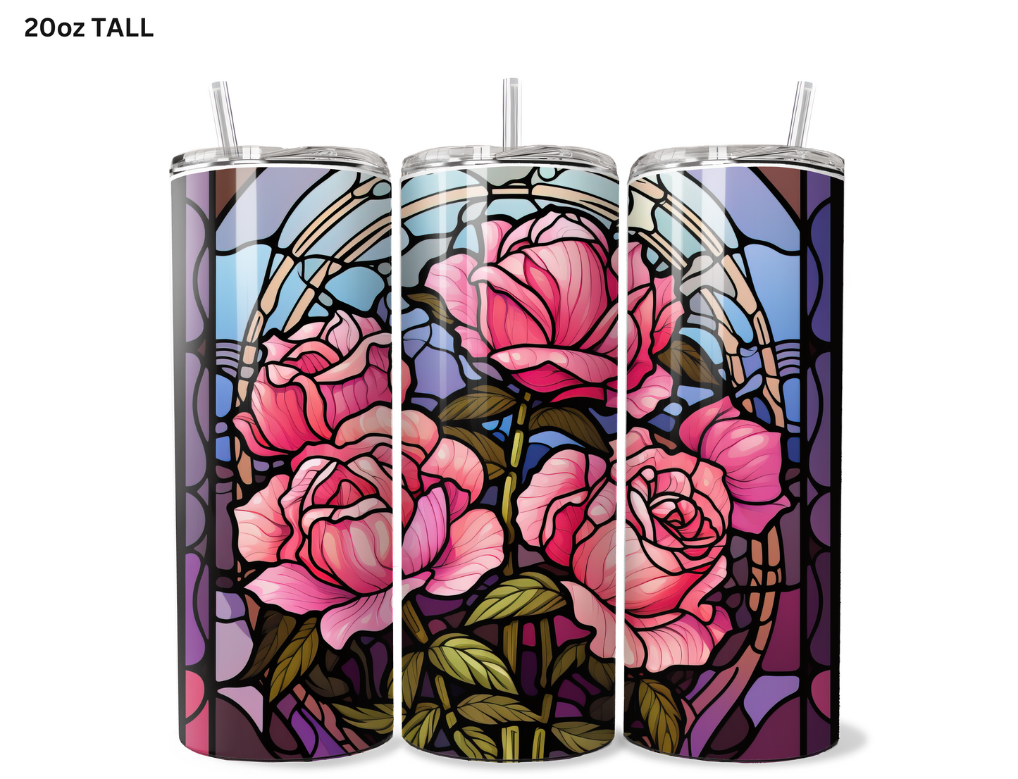 Pink Roses Tumbler