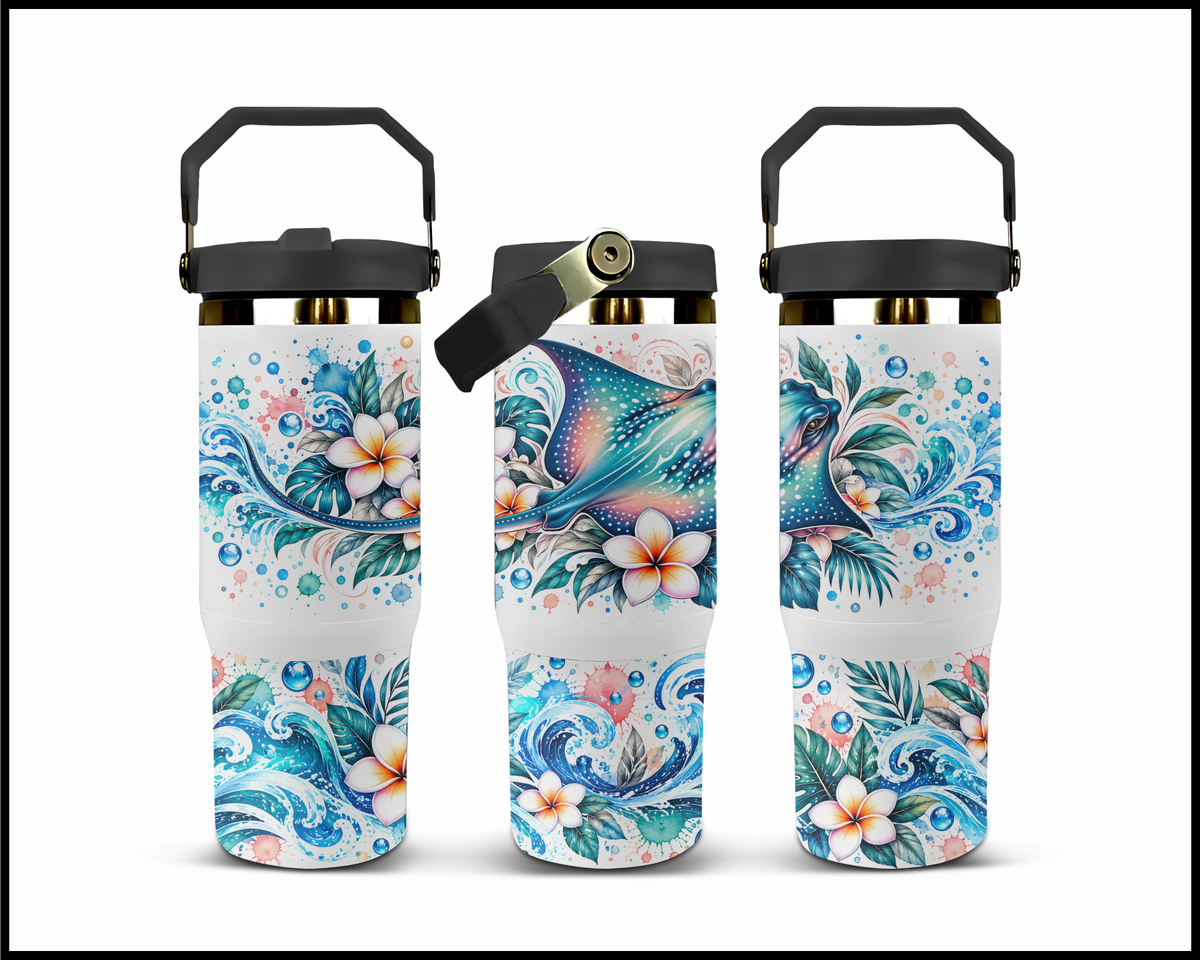 Stingray Serenade Stainless Steel Big Guzzler Tumbler (2136)