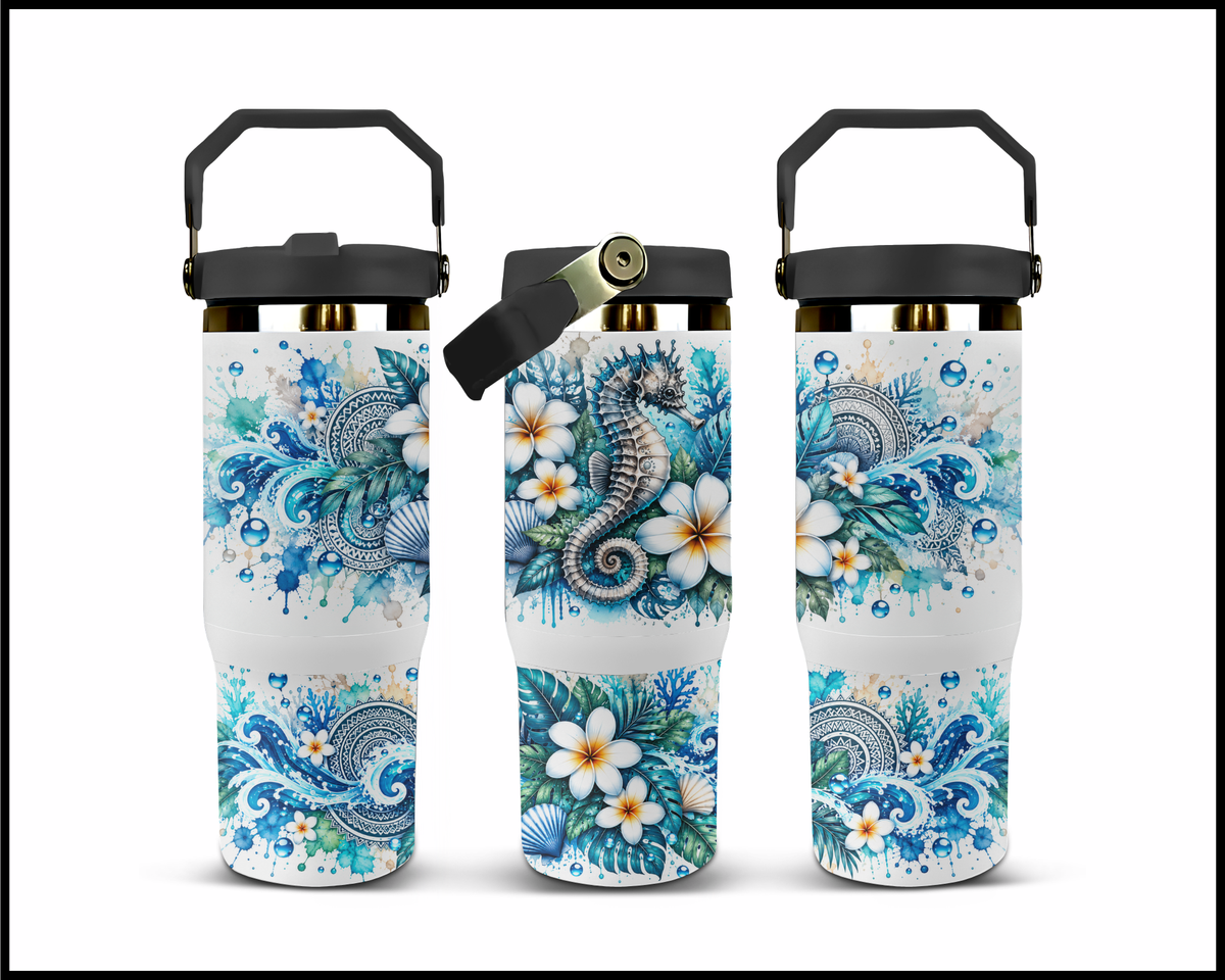Seahorse Serenade Stainless Steel Big Guzzler Tumbler (2142)