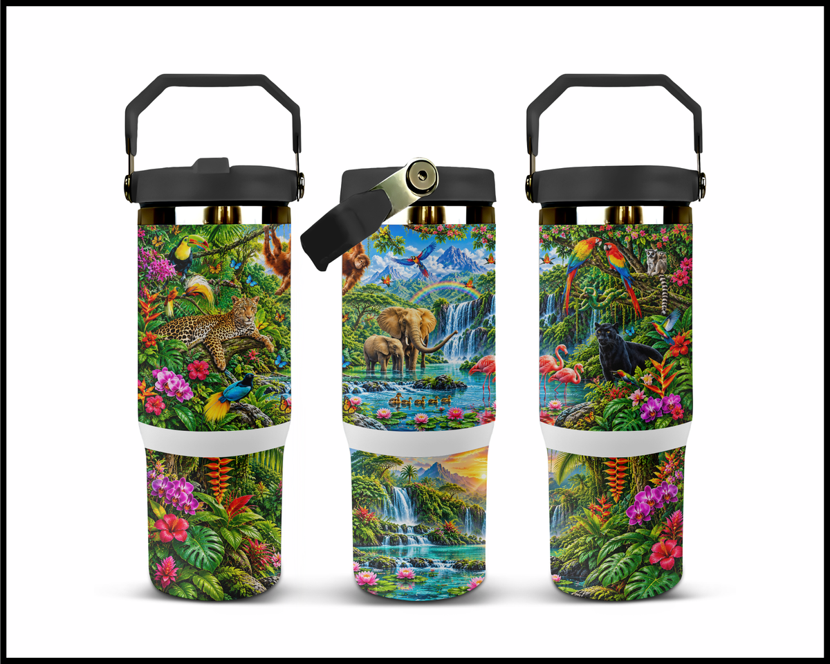 Orchid Jungle Majesty Stainless Steel Big Guzzler Tumbler (2151)