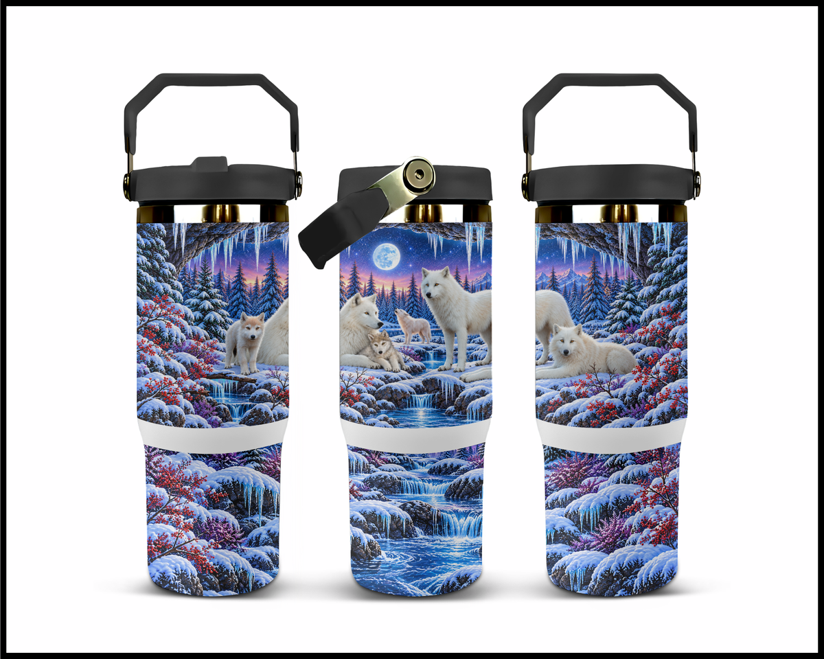 Moonlight Ice Cascade Stainless Steel Big Guzzler Tumbler (2160)