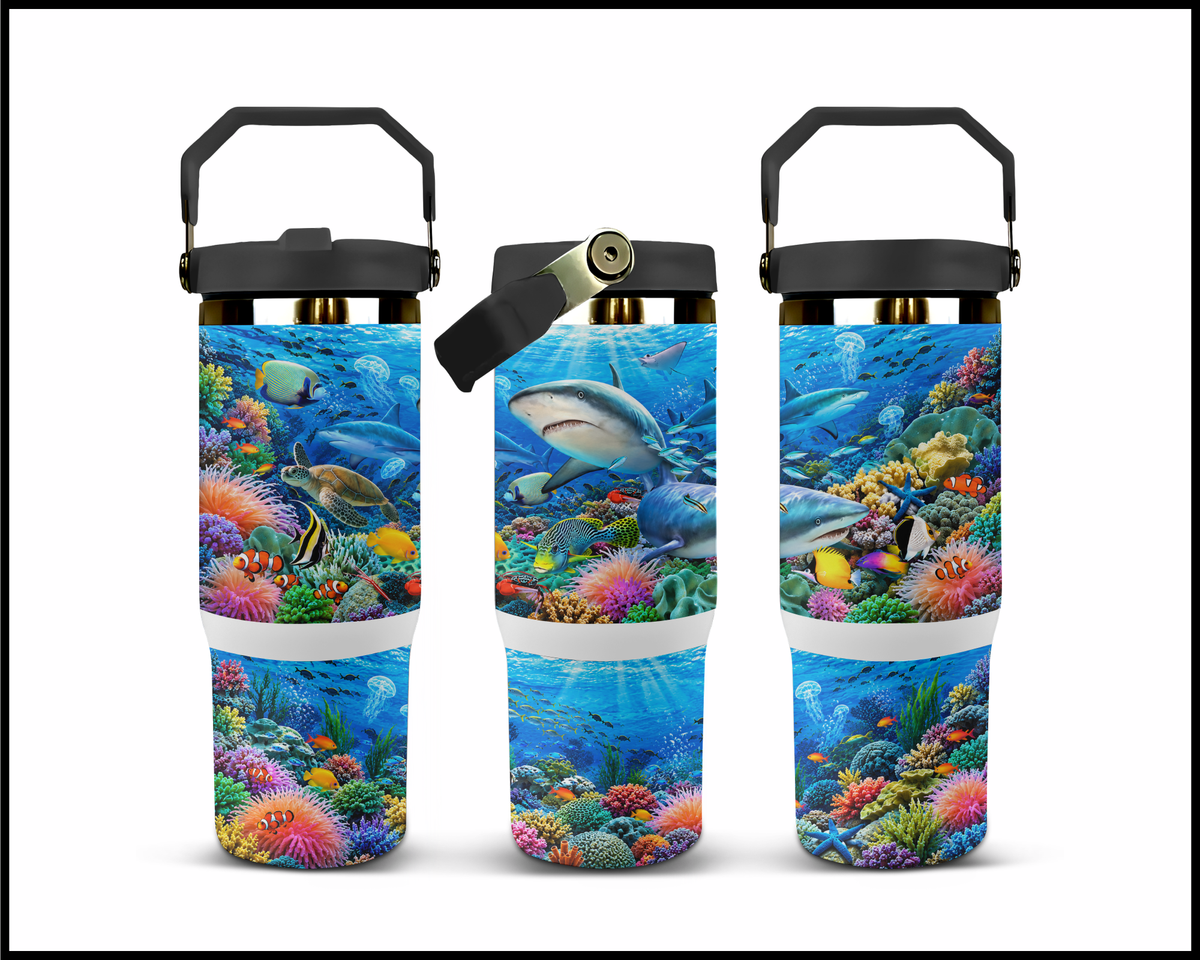Shark Oasis Stainless Steel Big Guzzler Tumbler (2174)