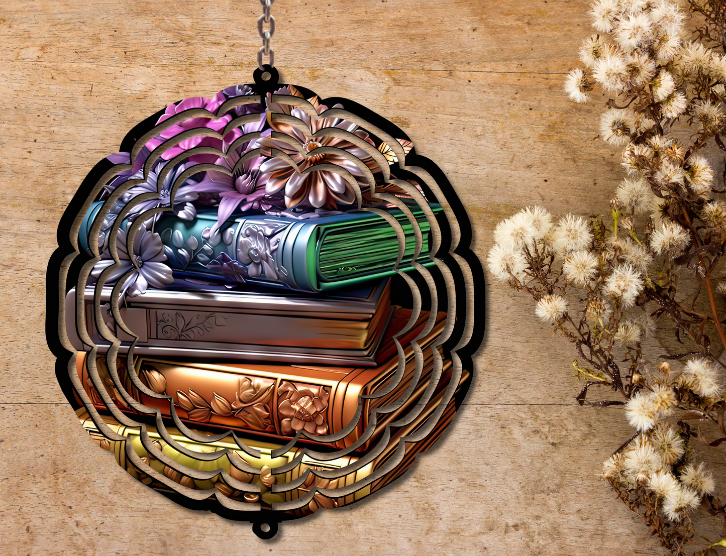Books Wind Spinner (325)
