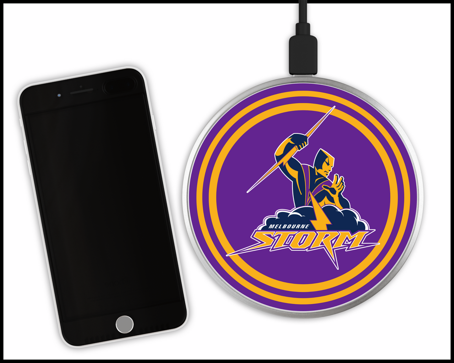 Melbourne Storm Sublimated Wireless Phone Charger (002)