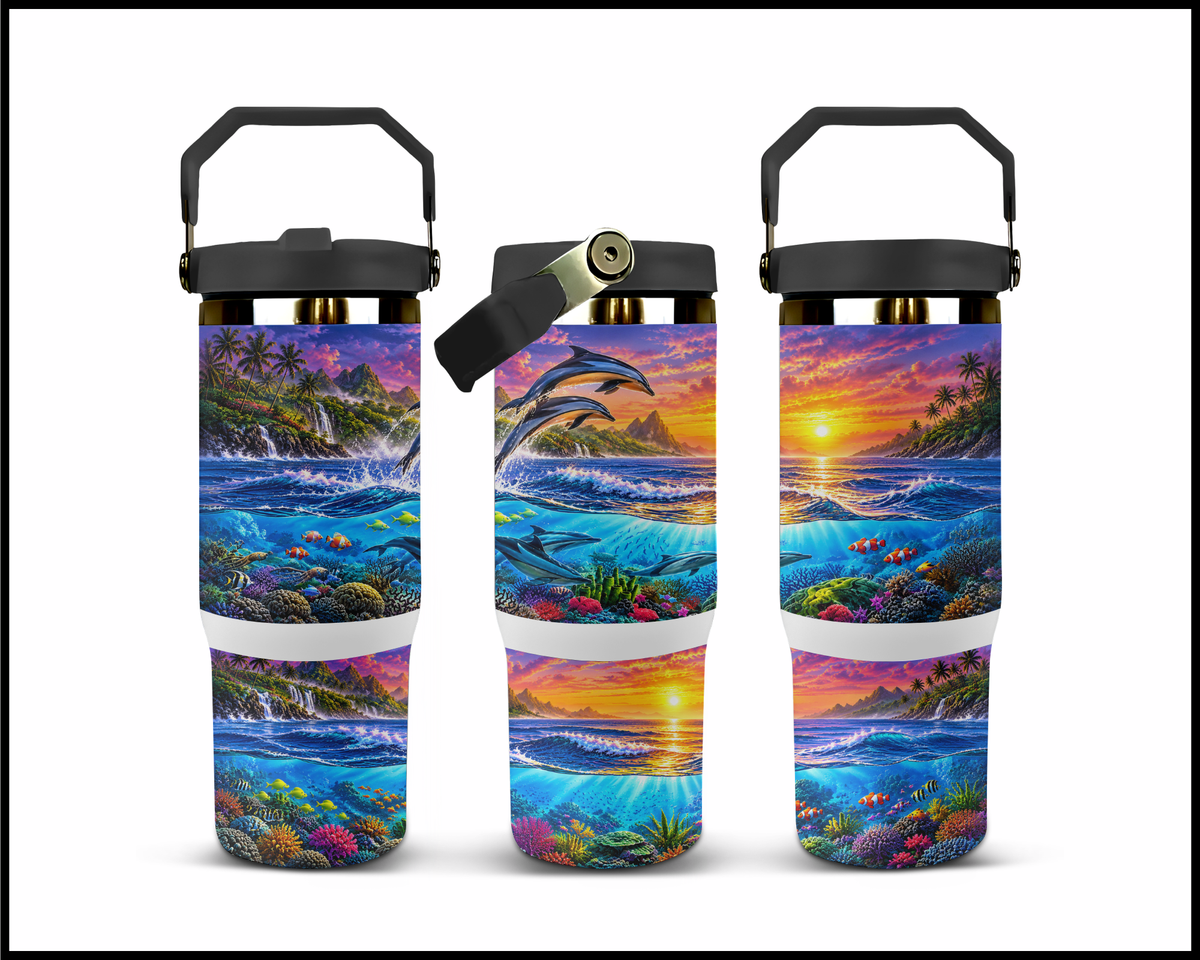 Flippin' Into the Weekend Stainless Steel Big Guzzler Tumbler (2202)