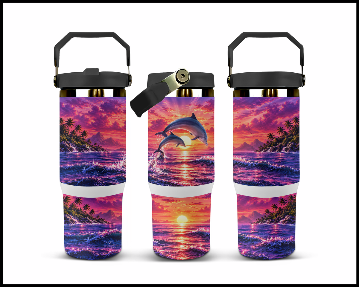 Paradise for Two Stainless Steel Big Guzzler Tumbler (2204)