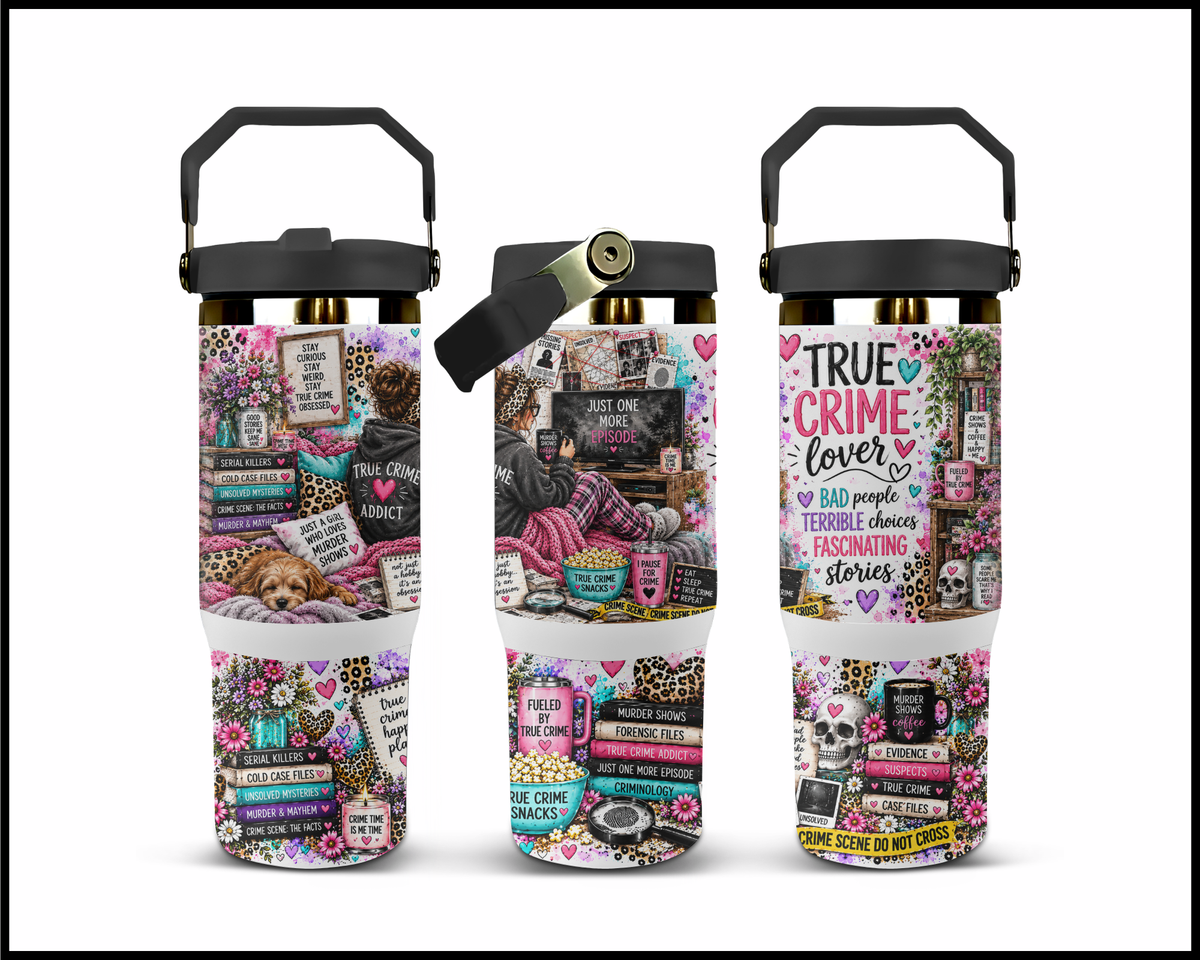 True Crime Lover Stainless Steel Big Guzzler Tumbler (2211)