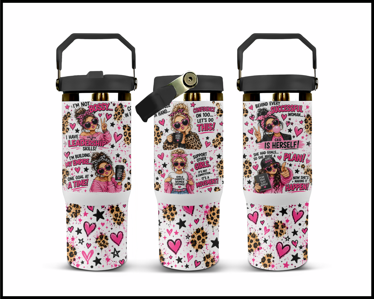 Not Bossy, Just the Boss Stainless Steel Big Guzzler Tumbler (2218)