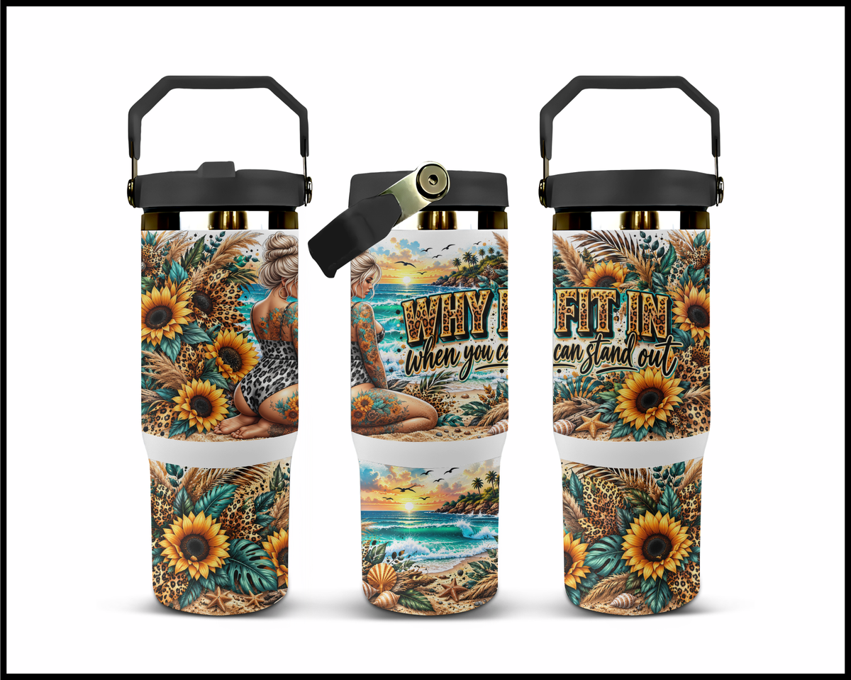 Why Fit In When You Can Stand Out Stainless Steel Big Guzzler Tumbler (2277)