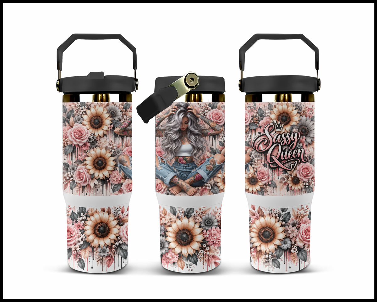 Sassy Queen Stainless Steel Big Guzzler Tumbler (2315)