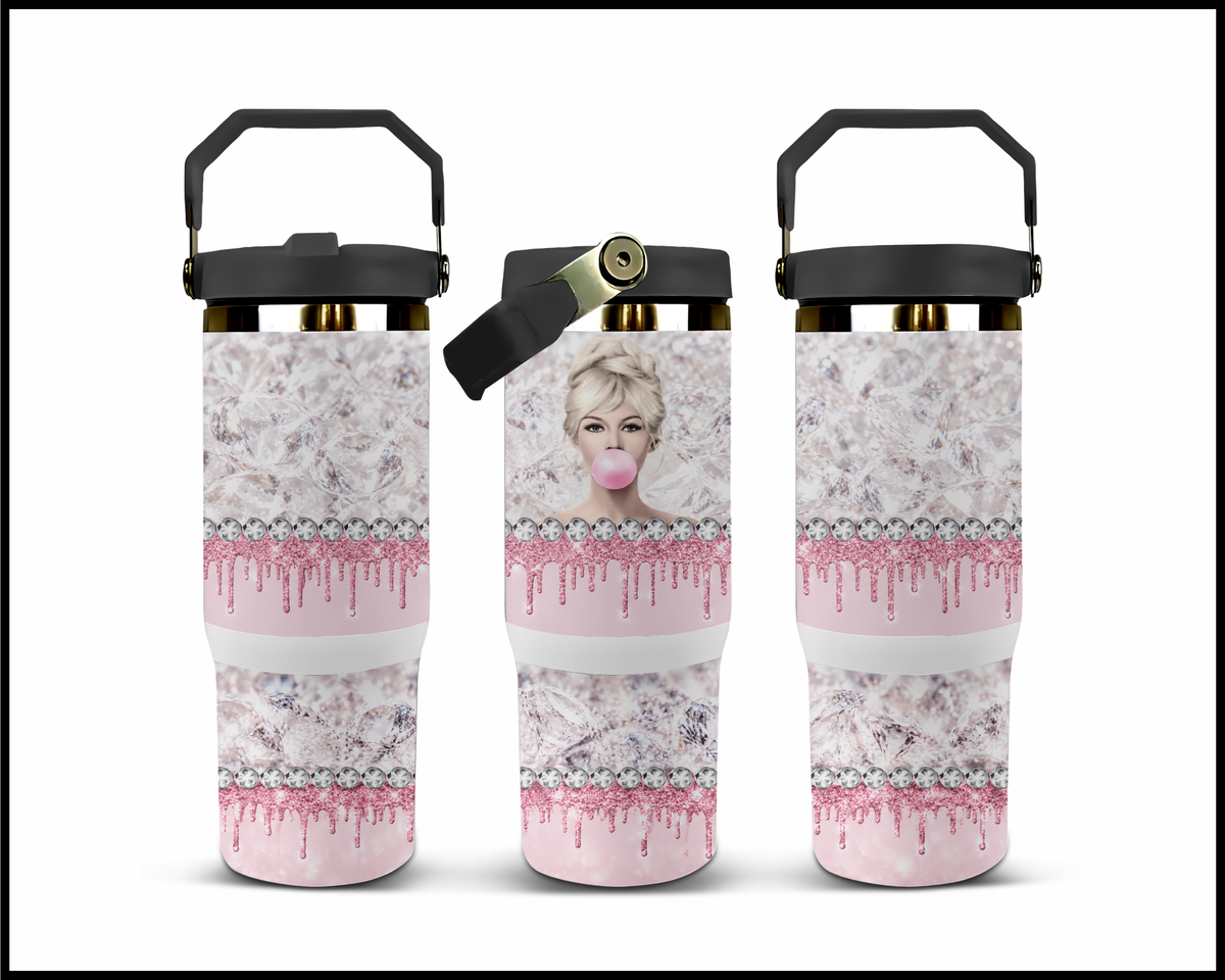 Brigitte Bardot Stainless Steel Big Guzzler Tumbler (2364)