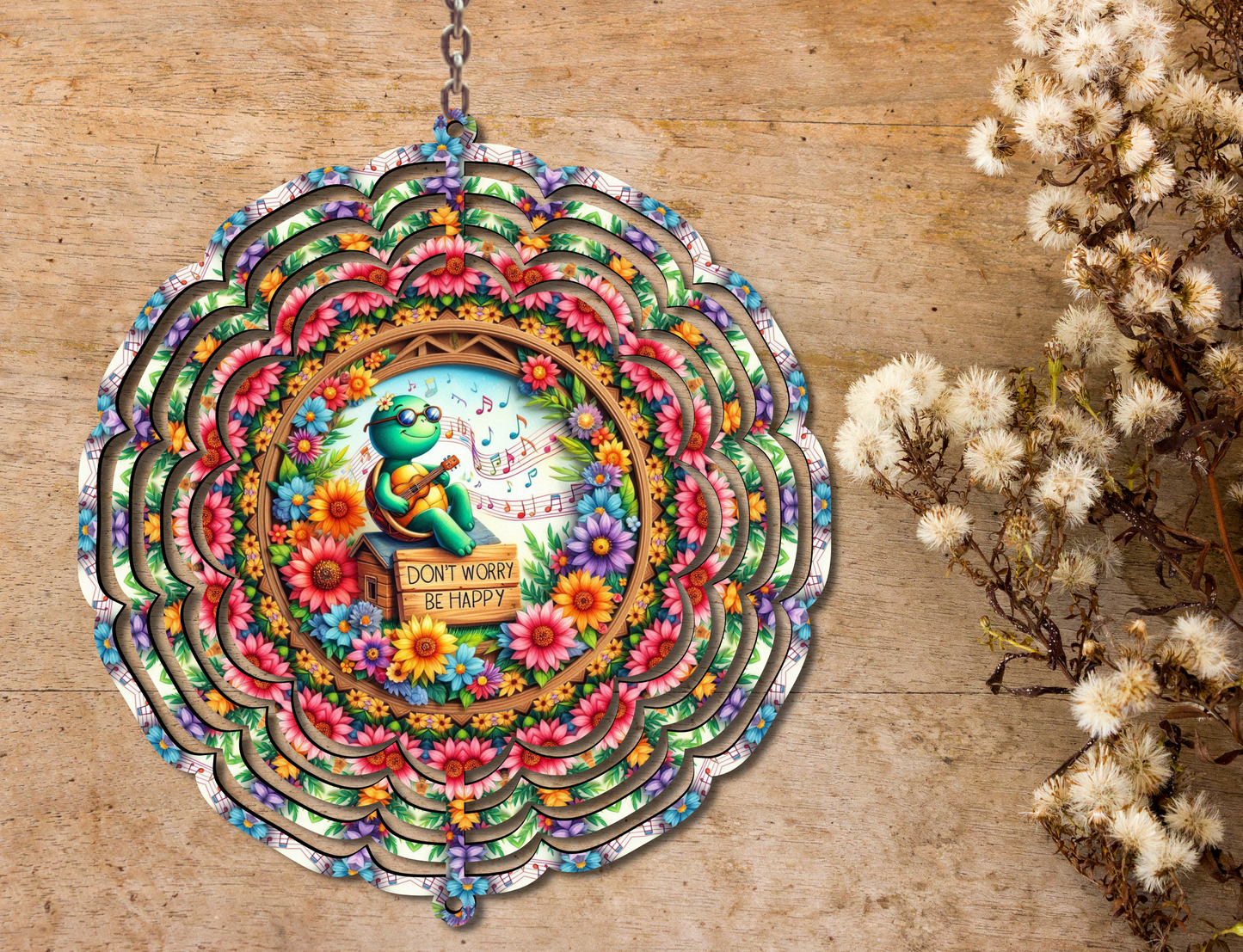 Don't Worry Be Happy Wind Spinner (352)