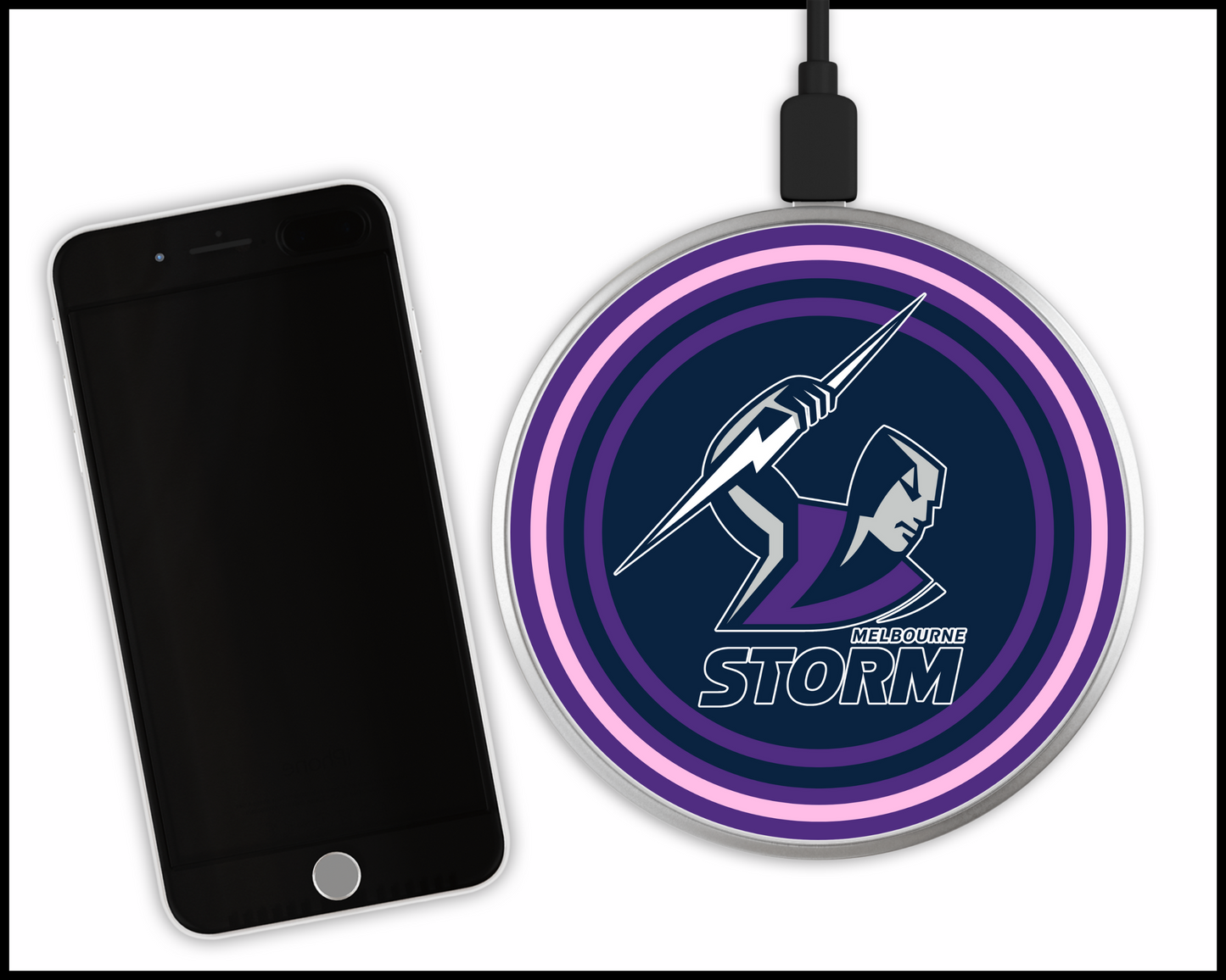 Melbourne Storm Sublimated Wireless Phone Charger (004)