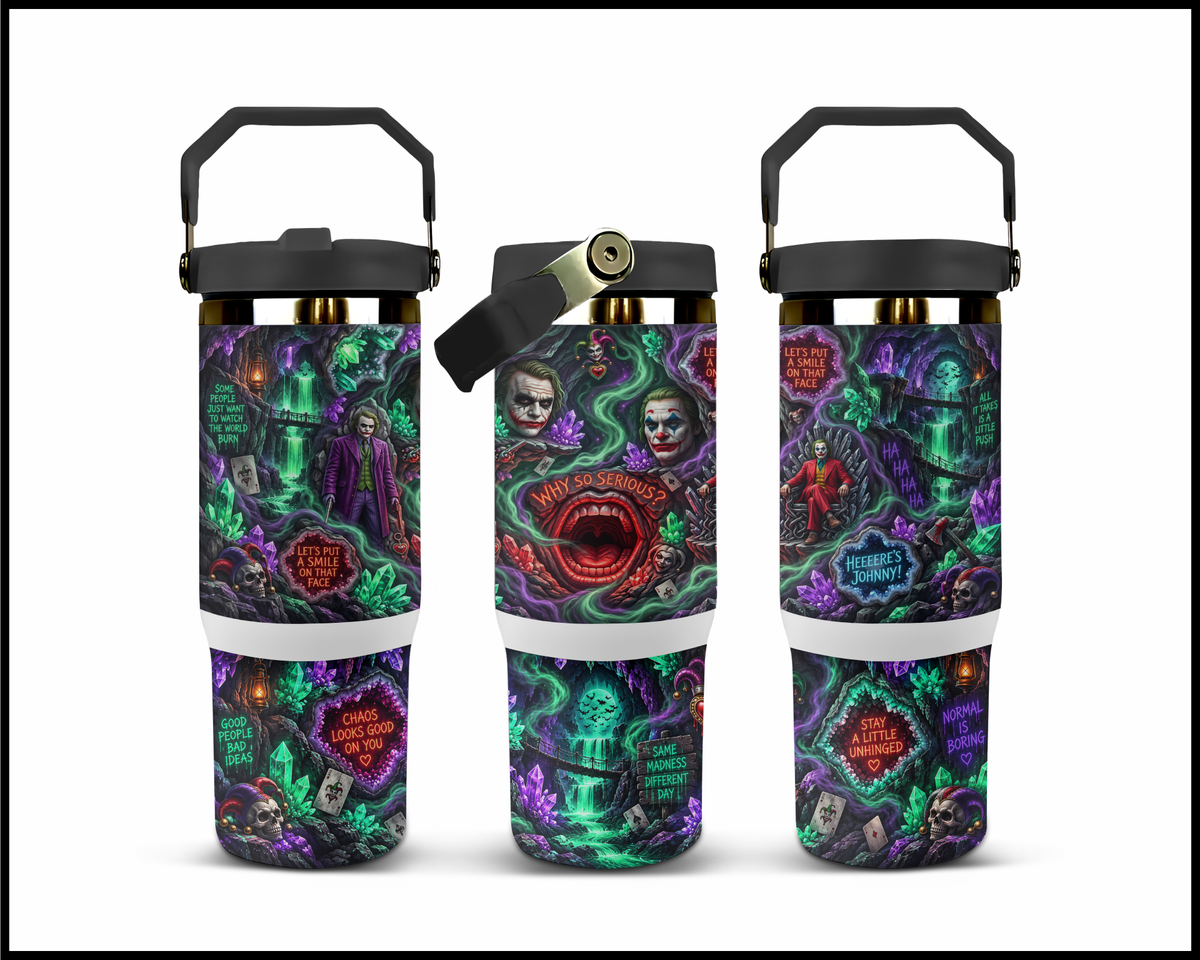 The Clown Prince of Crime Stainless Steel Big Guzzler Tumbler (2406)