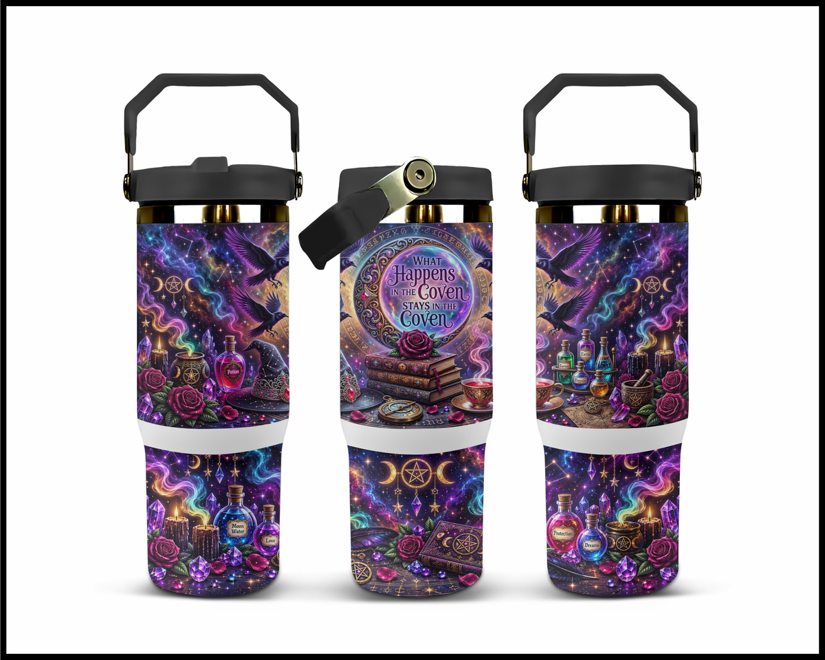 Ravens, Roses, and Red Flag Stainless Steel Big Guzzler Tumbler (2431)
