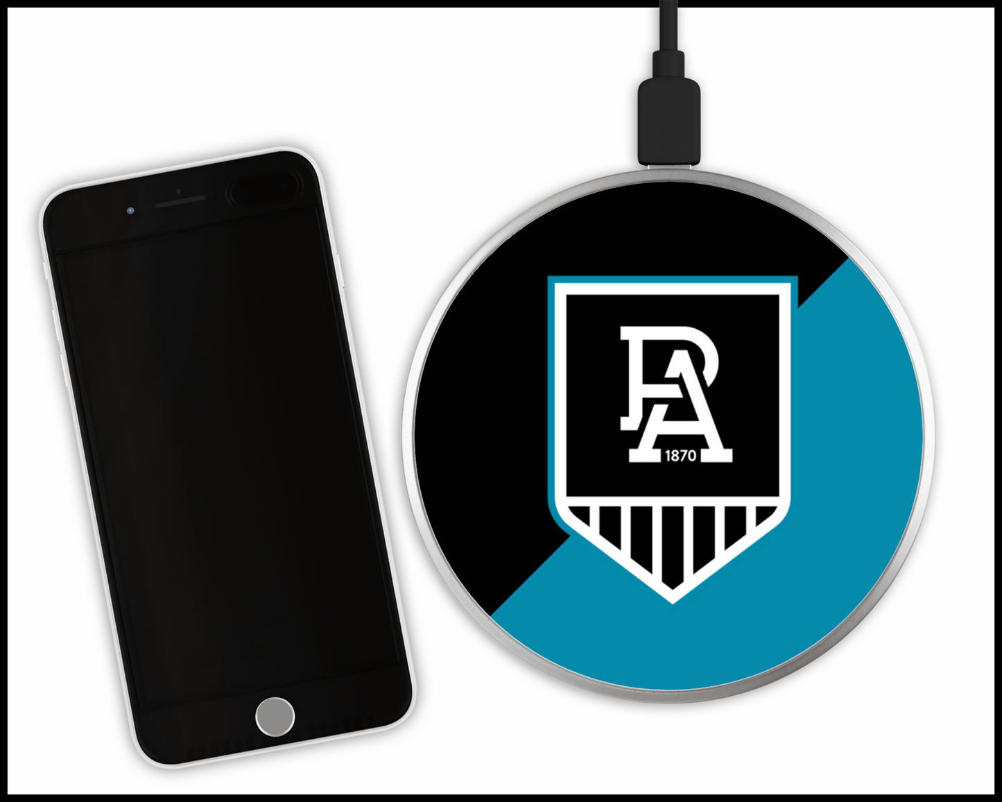 Port Adelaide Wireless Phone Charger (001)