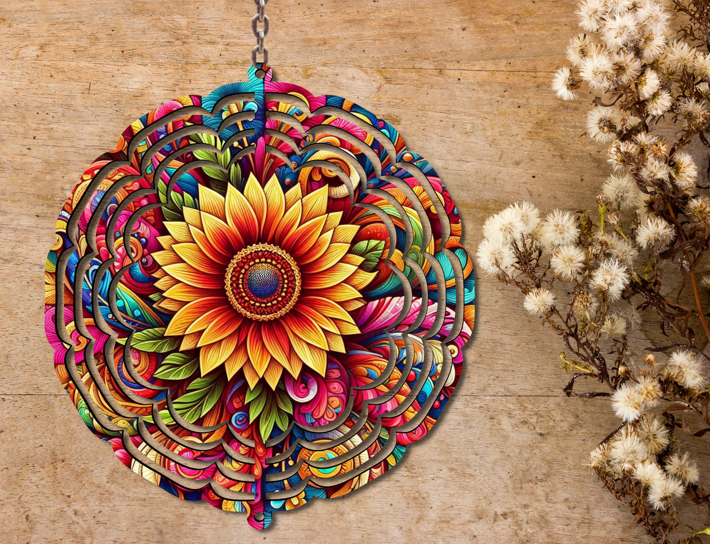 Floral Wind Spinner (355)