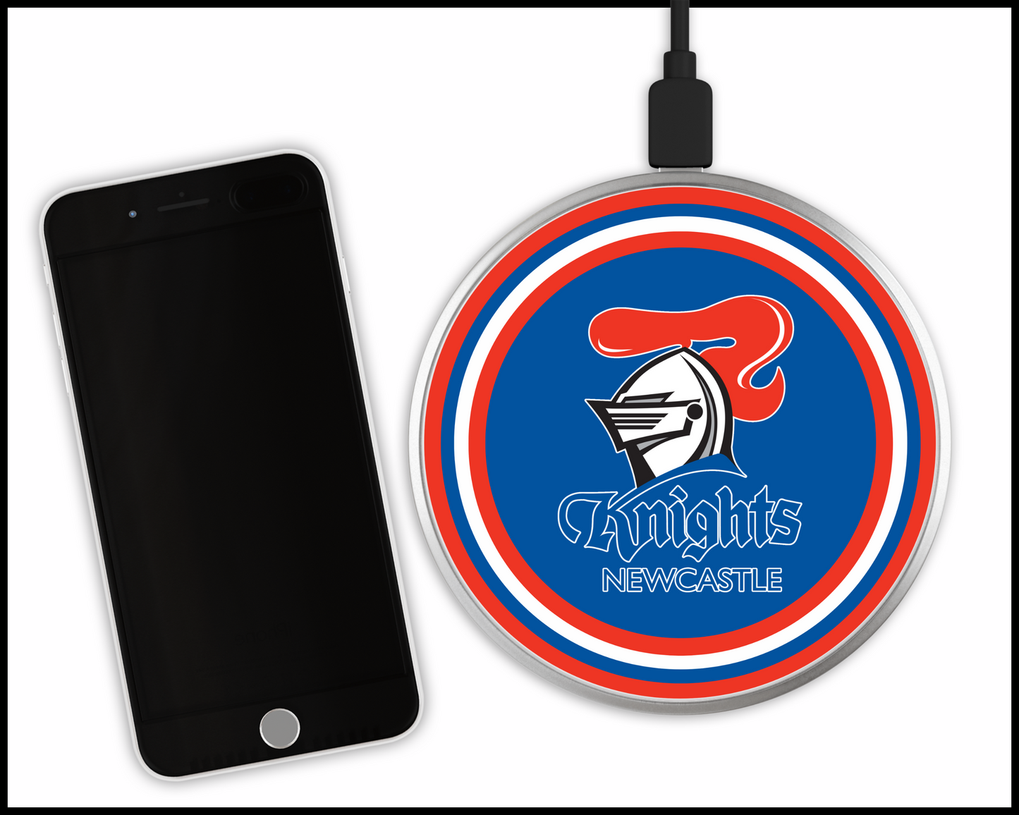 Newcastle Knights Sublimated Wireless Phone Charger (002)