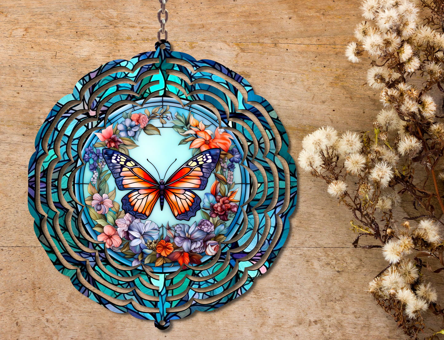 Butterfly Wind Spinner (052)