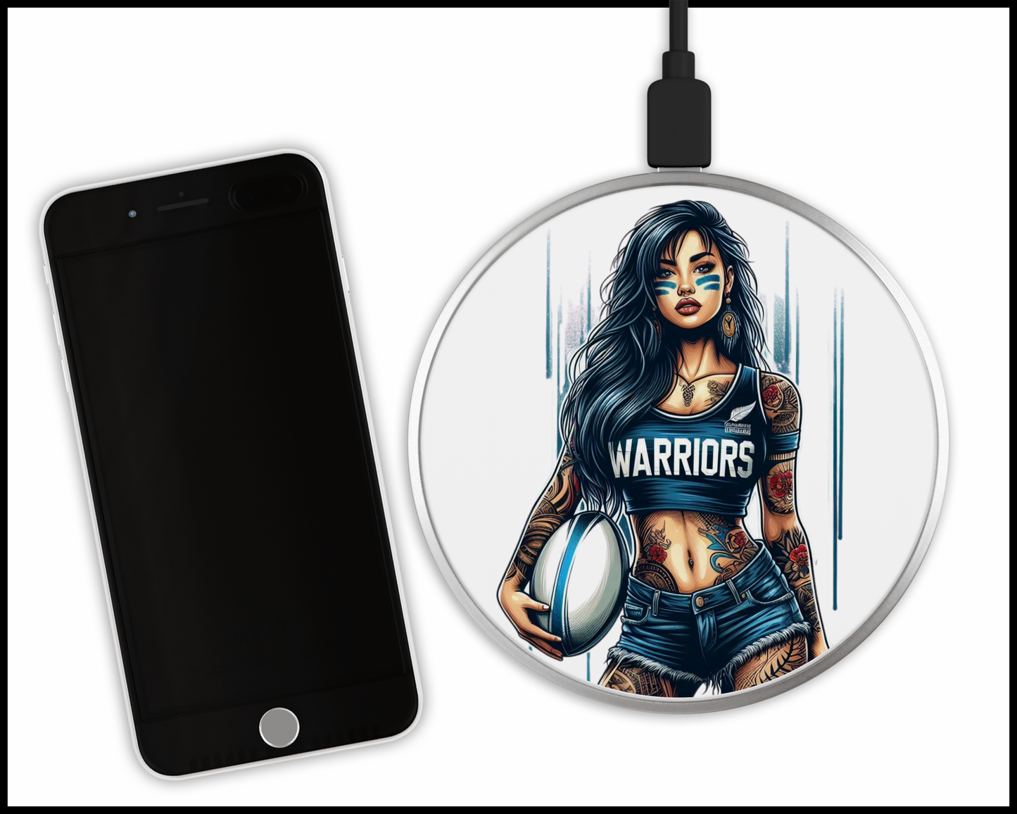 New Zealand Warriors Sublimated Wireless Phone Charger (402)