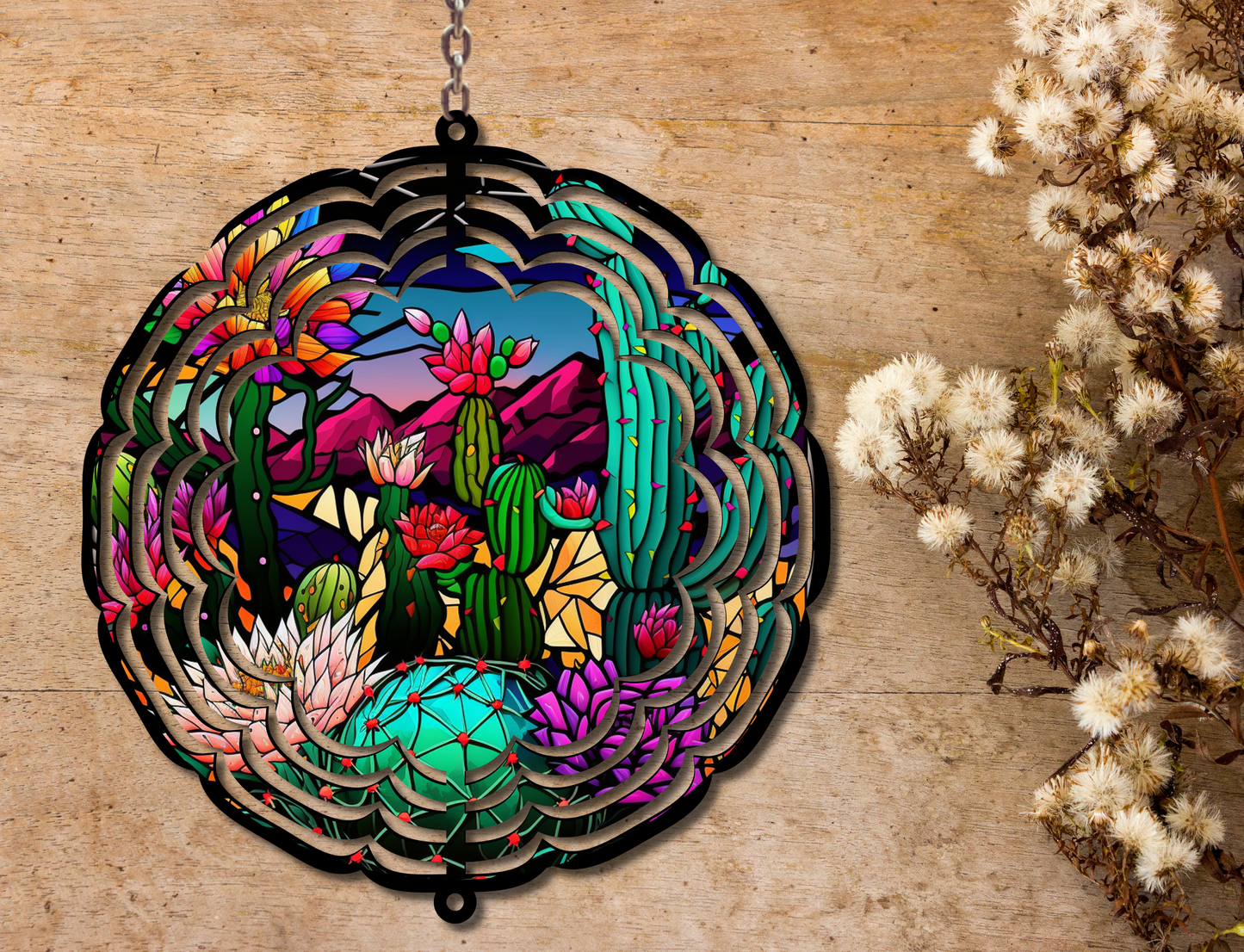Cactus Wind Spinner (251)