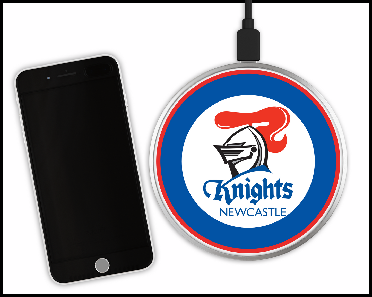 Newcastle Knights Sublimated Wireless Phone Charger (003)