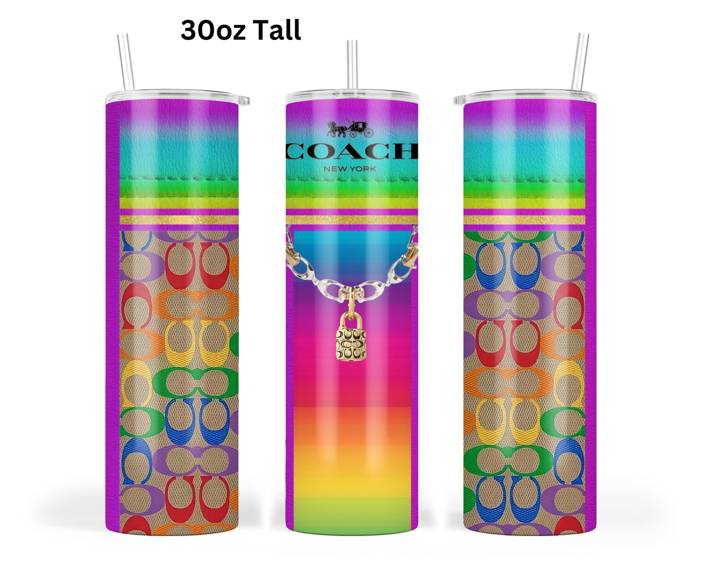 Coach Handbag Inspired Tumbler (055)