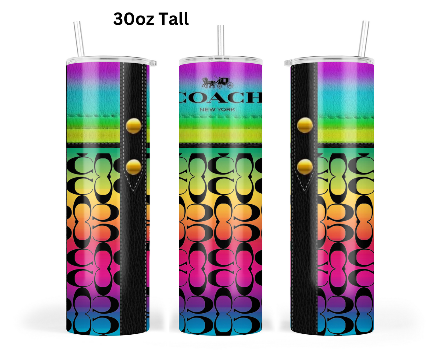 Coach Handbag Inspired Tumbler (054)