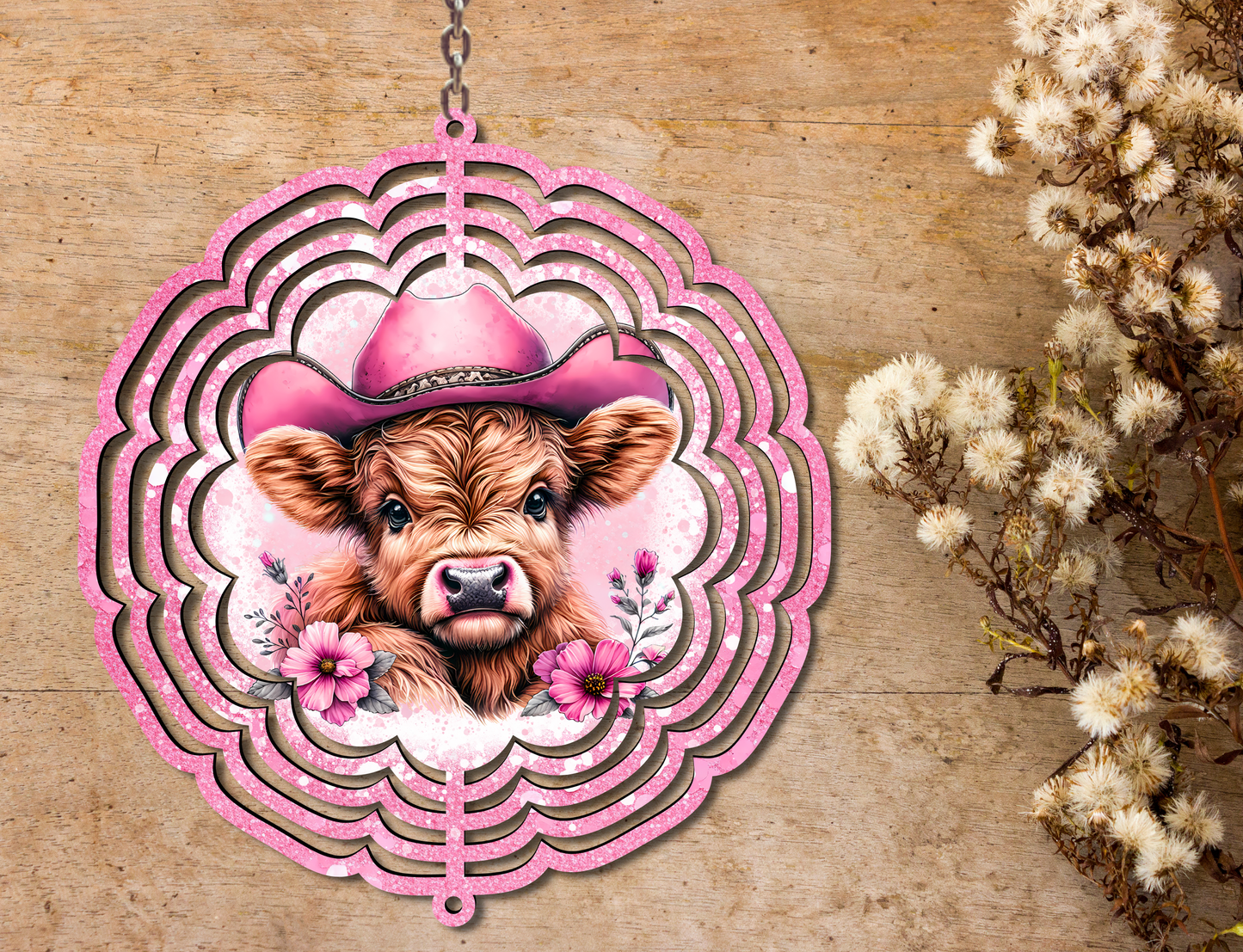 Highland Cow Wind Spinner (359)