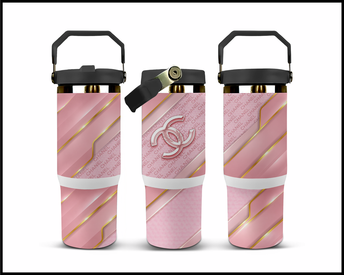 Rose Quartz Runway Stainless Steel Big Guzzler Tumbler (3506)