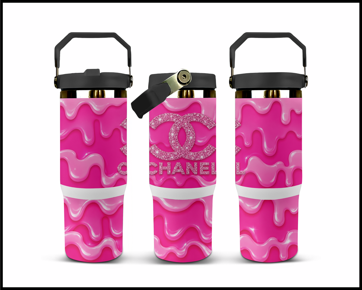 Electric Fuchsia Melt Stainless Steel Big Guzzler Tumbler (3507)
