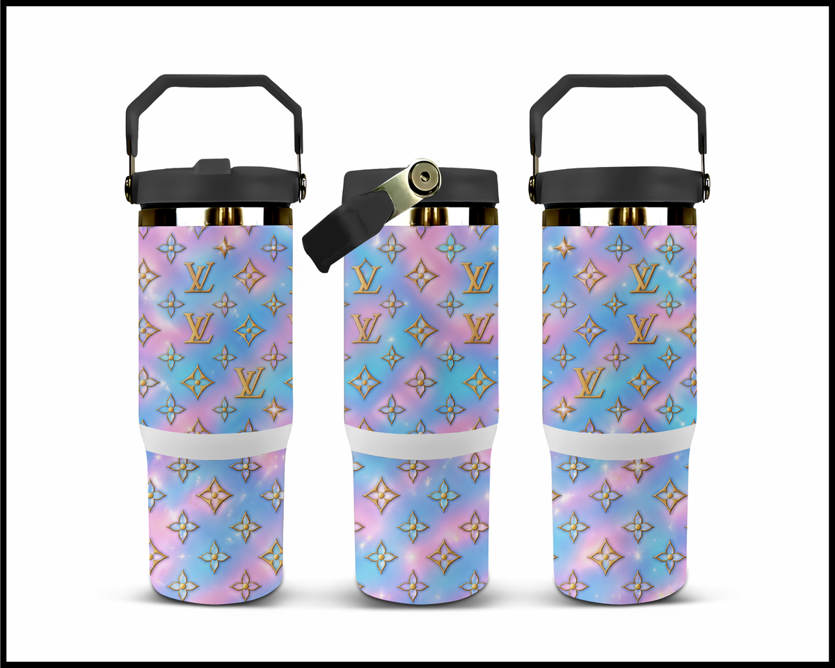 Dreamy Pastel Palette Stainless Steel Big Guzzler Tumbler (3528)