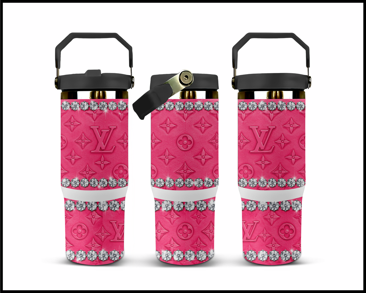 Rhinestone Runway Diva Stainless Steel Big Guzzler Tumbler (3534)