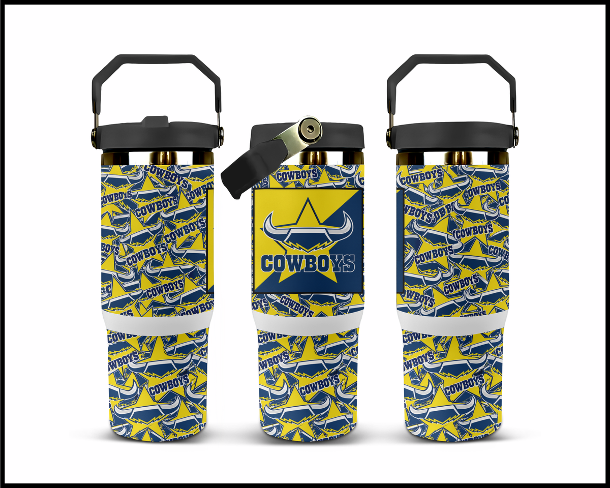 Big Guzzler North Queensland Cowboys Stainless Steel Tumbler (3558)