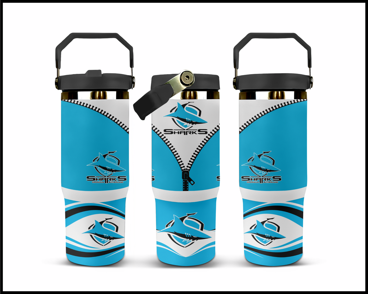 Big Guzzler Cronulla Sharks Stainless Steel Tumbler (3570)
