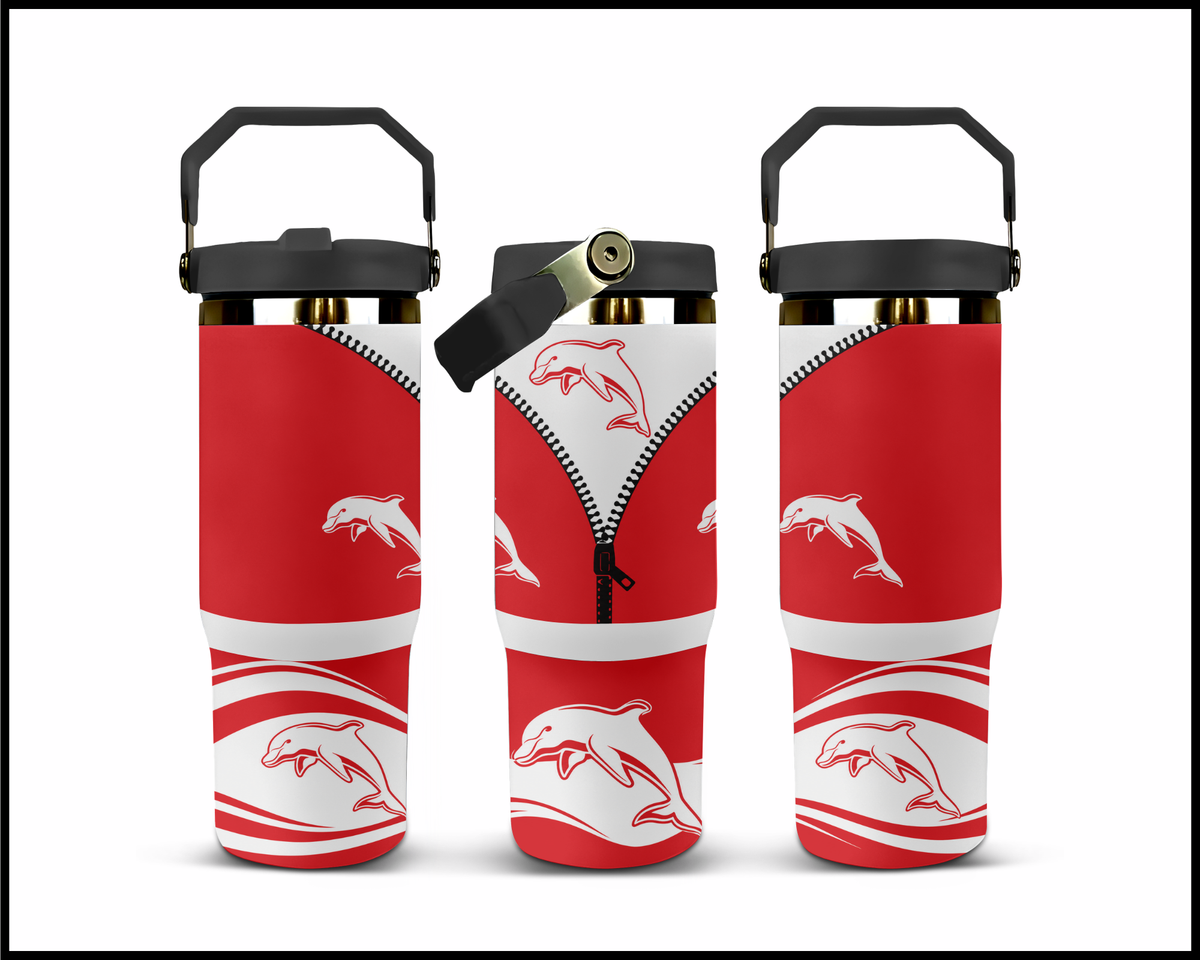 Big Guzzler Dolphins Stainless Steel Tumbler (3571)
