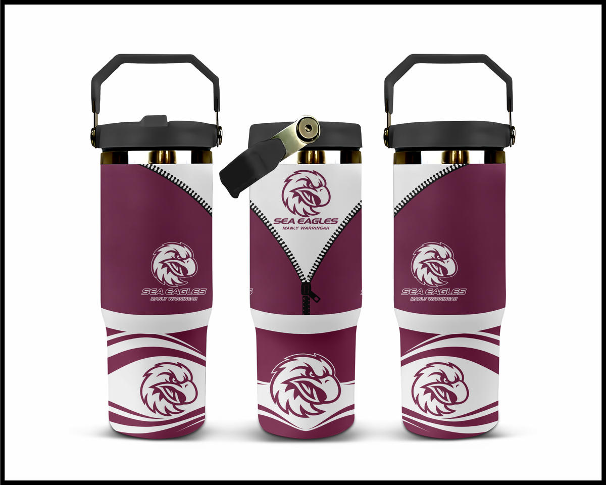 Big Guzzler Manly Sea Eagles Stainless Steel Tumbler (3573)