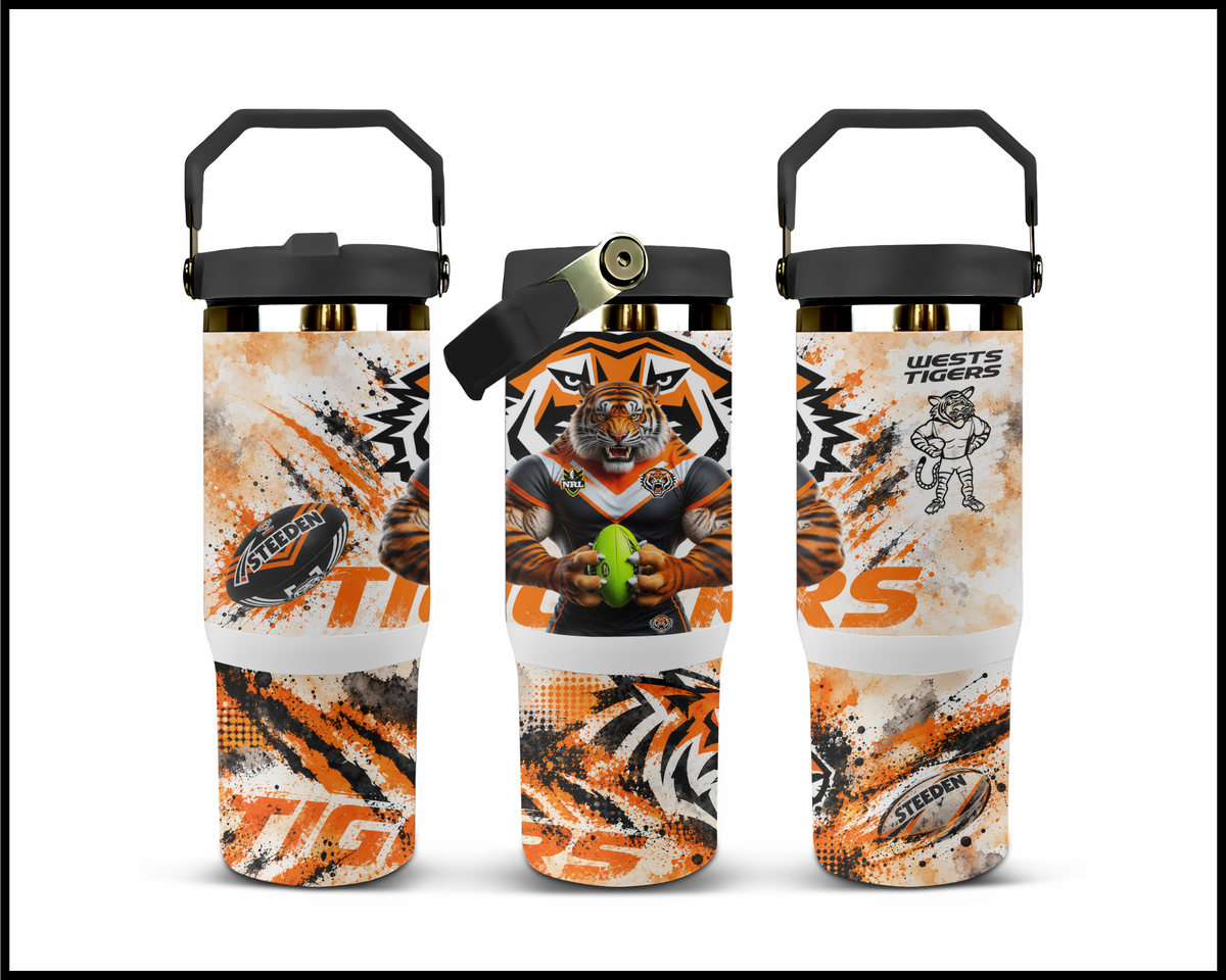 Big Guzzler Wests Tigers Stainless Steel Tumbler (3602)