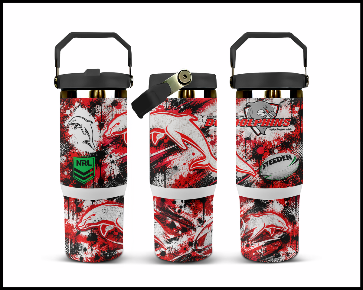 Big Guzzler Dolphins Stainless Steel Tumbler (3609)