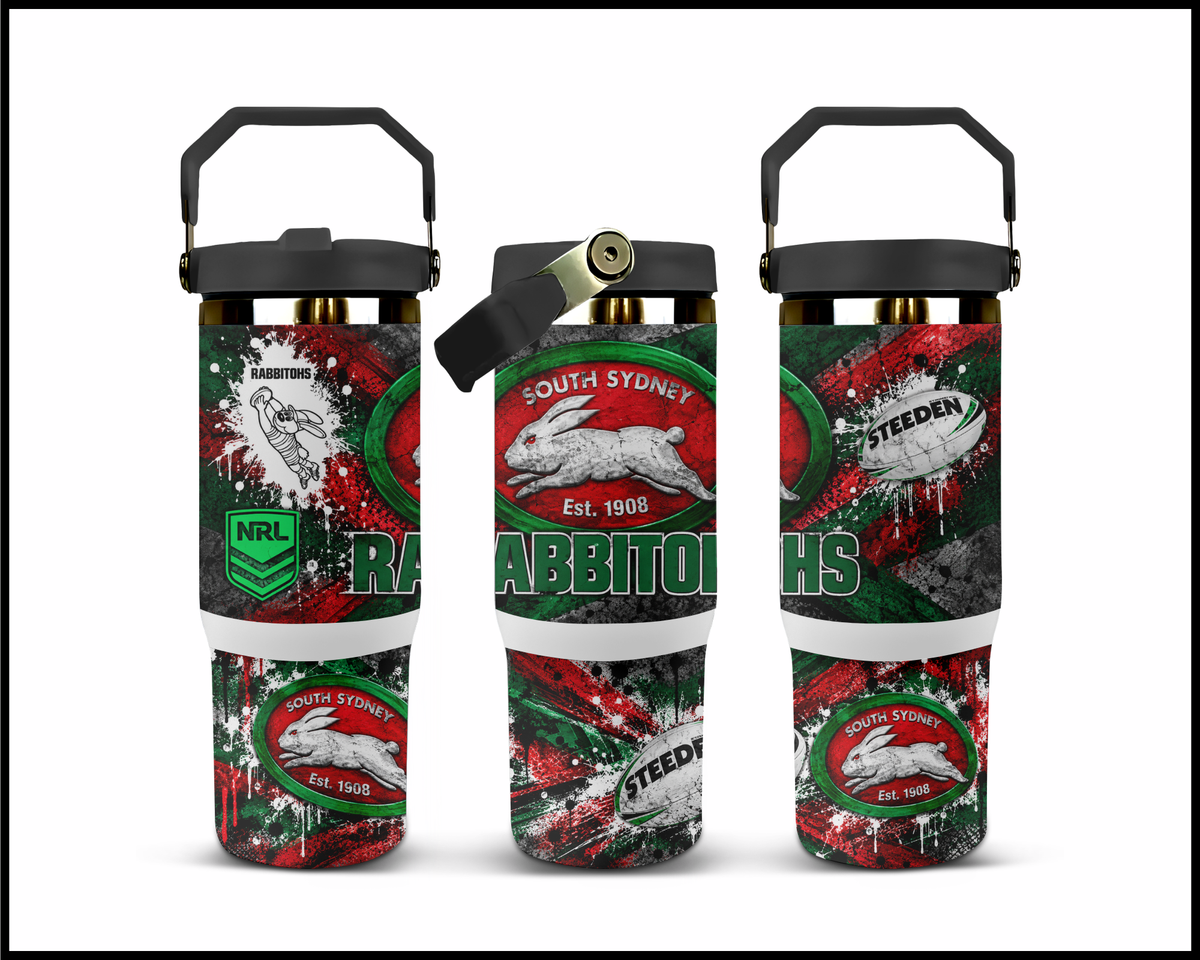 Big Guzzler South Sydney Rabbitohs Stainless Steel Tumbler (3618)