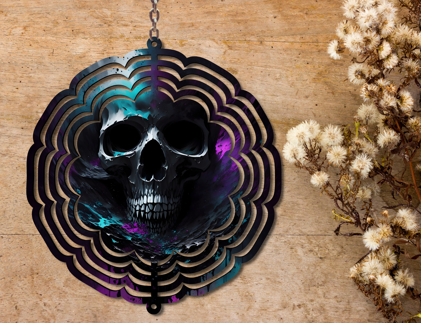 Skull Wind Spinner (332)