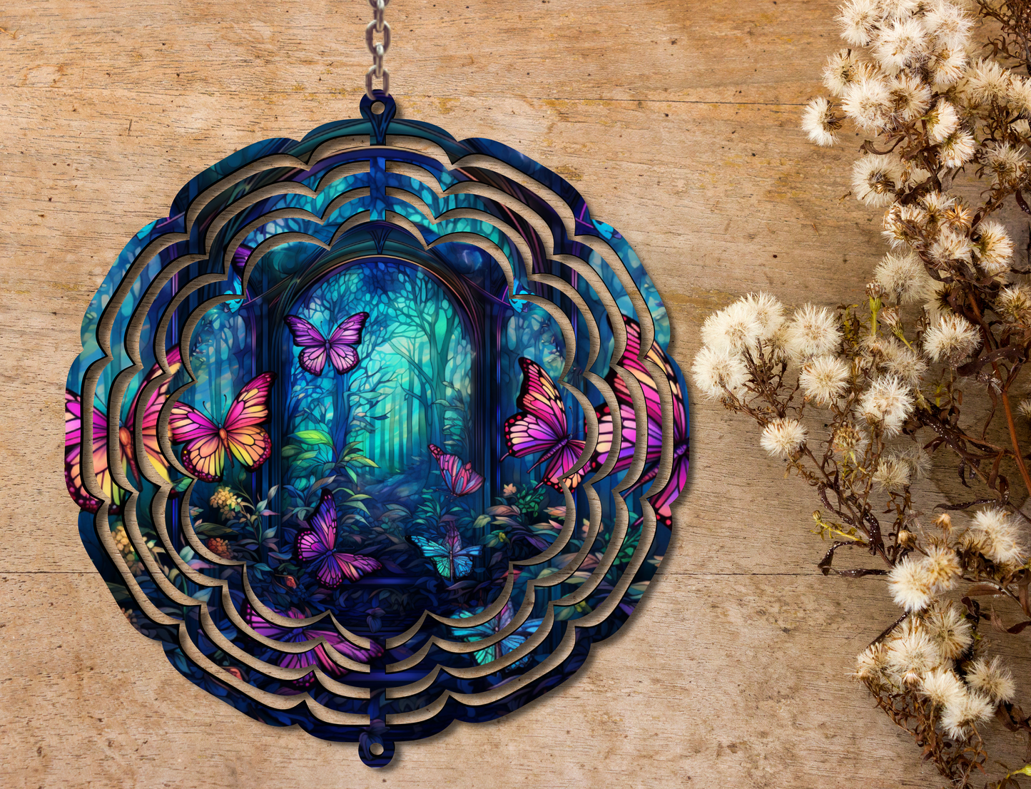 Butterflies Wind Spinner (037)
