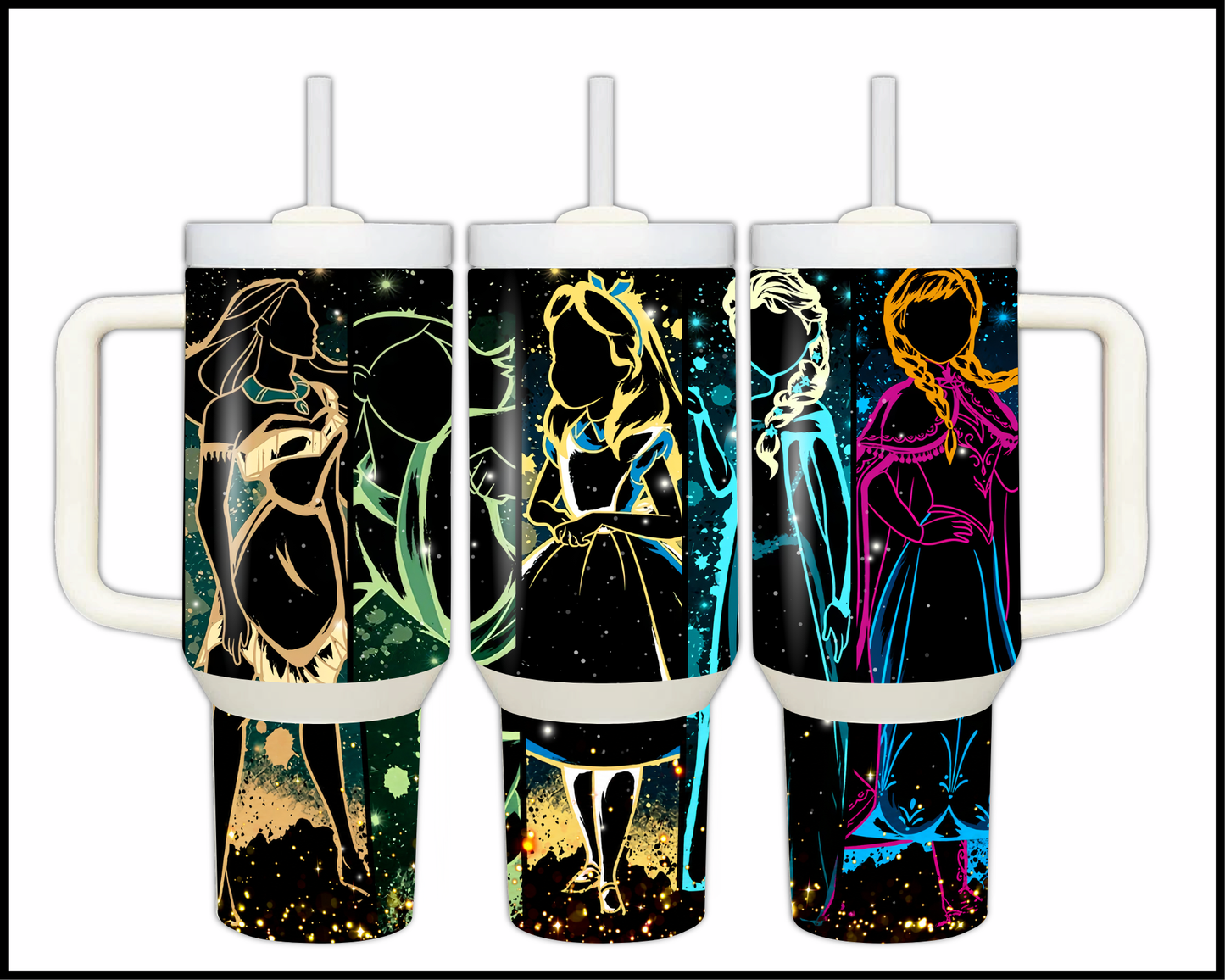 Fairytale Fluids Glow Stainless Steel Big 40oz Tumbler (019)