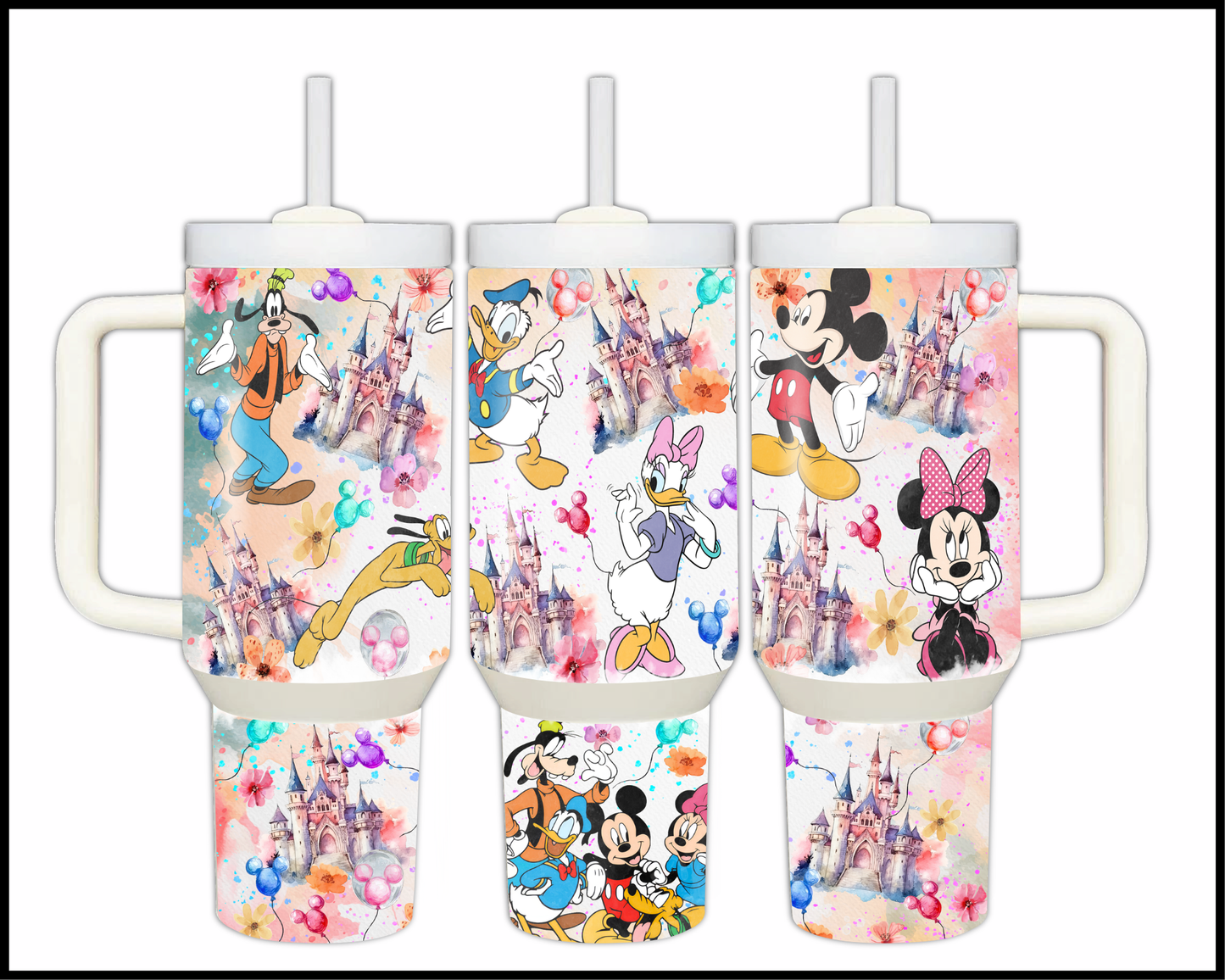 Magical Kingdom Friends Big Guzzler 40oz Stainless Steel Tumbler (012)