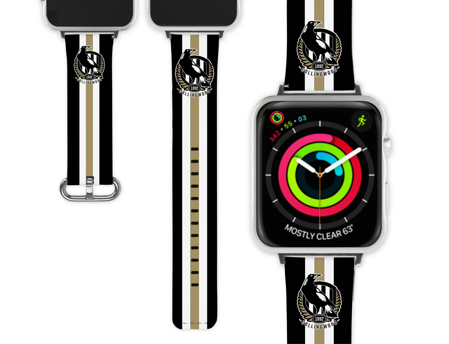 Collingwood Apple Watch Band (090)