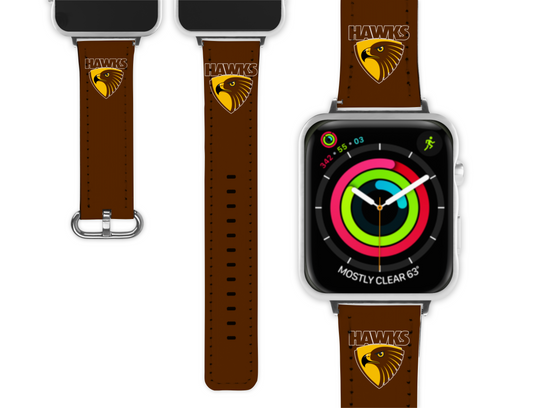 Hawthorn Hawks Apple Watch Band (058)