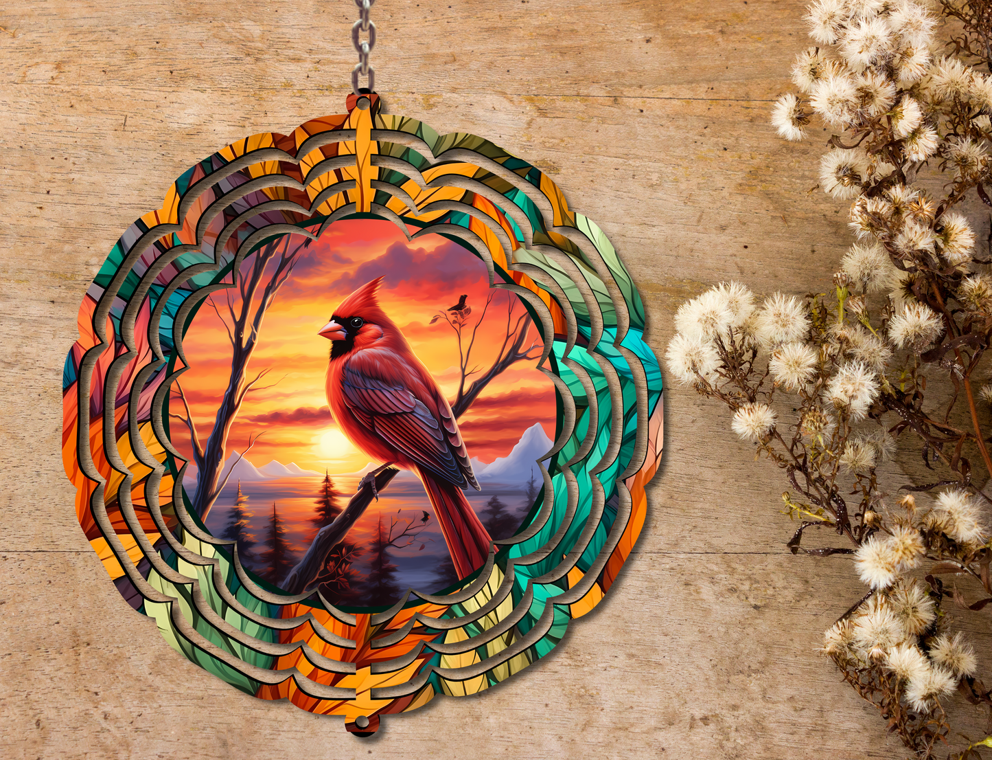 Cardinal Wind Spinner (057)