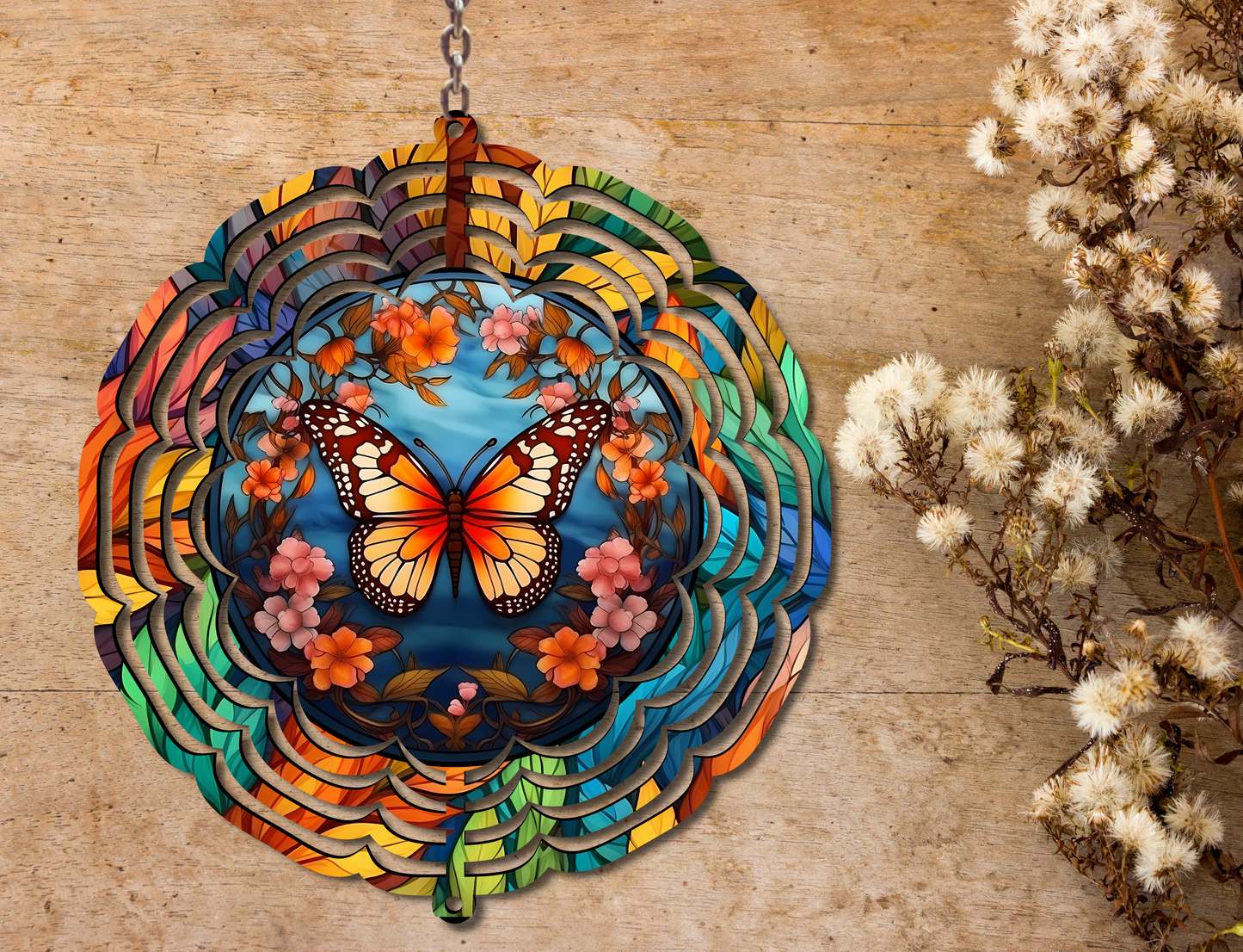 Butterfly Wind Spinner (044)