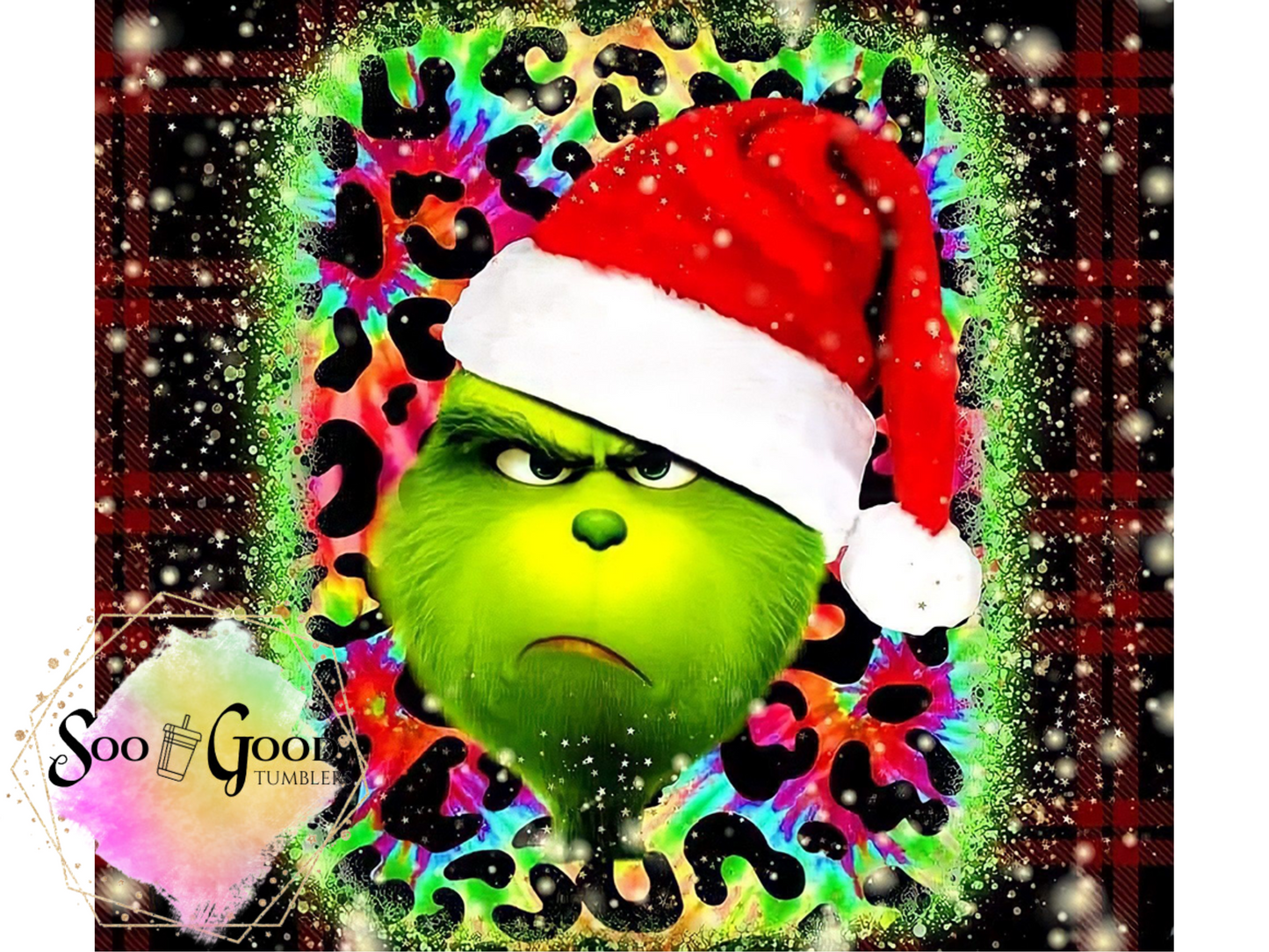 Animal Print Grinch Tumbler