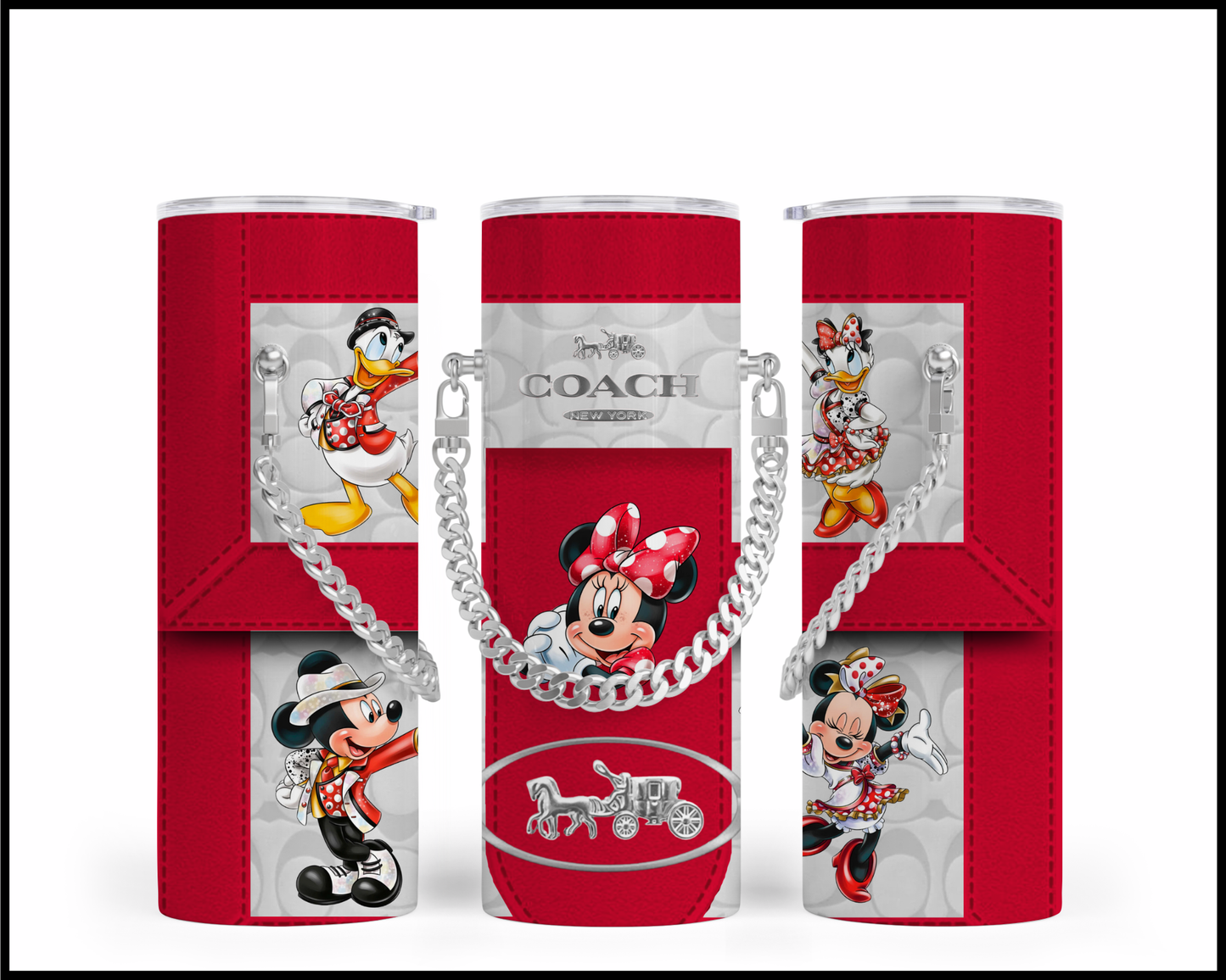 Designer Handbag Inspired Chain Tumbler (175)